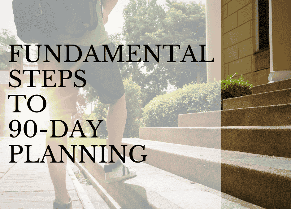 6 fundamental steps to 90-day planning