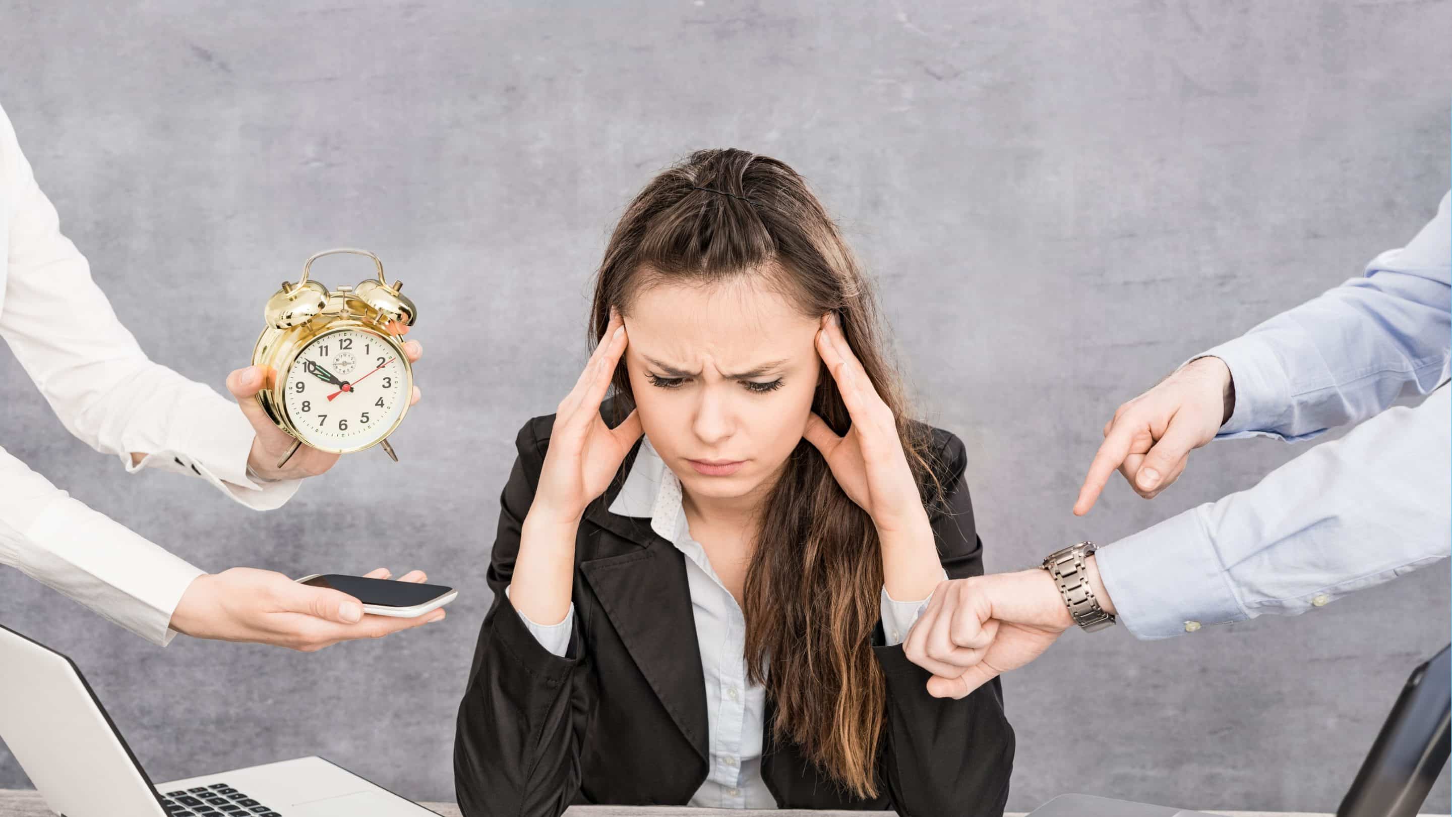 office issues CEO writing in a notebook diary